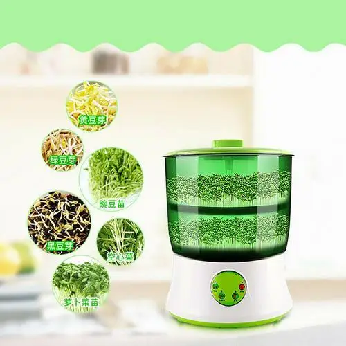 

110V/220V Bean Sprout Machine Intelligence Home Use Large Capacity Automatic Green Bean Sprouts Machine Kitchen Gadget Sets