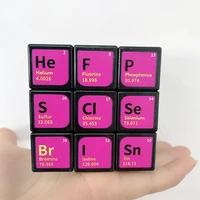 new large 6 8cm magic cube chemical magic square periodictable learning tool educational toys children birthday gifts
