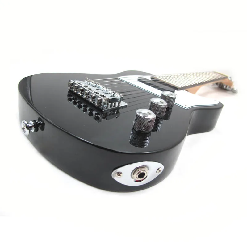 Электрическая Guitalele Guilele 26 дюймов мини-гитара 6 струн укулеле Ukelele Guitarra initive Adapterization ST Black путешествия