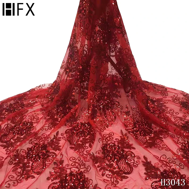 Африканская последовательная кружевная ткань высокого качества с блестками