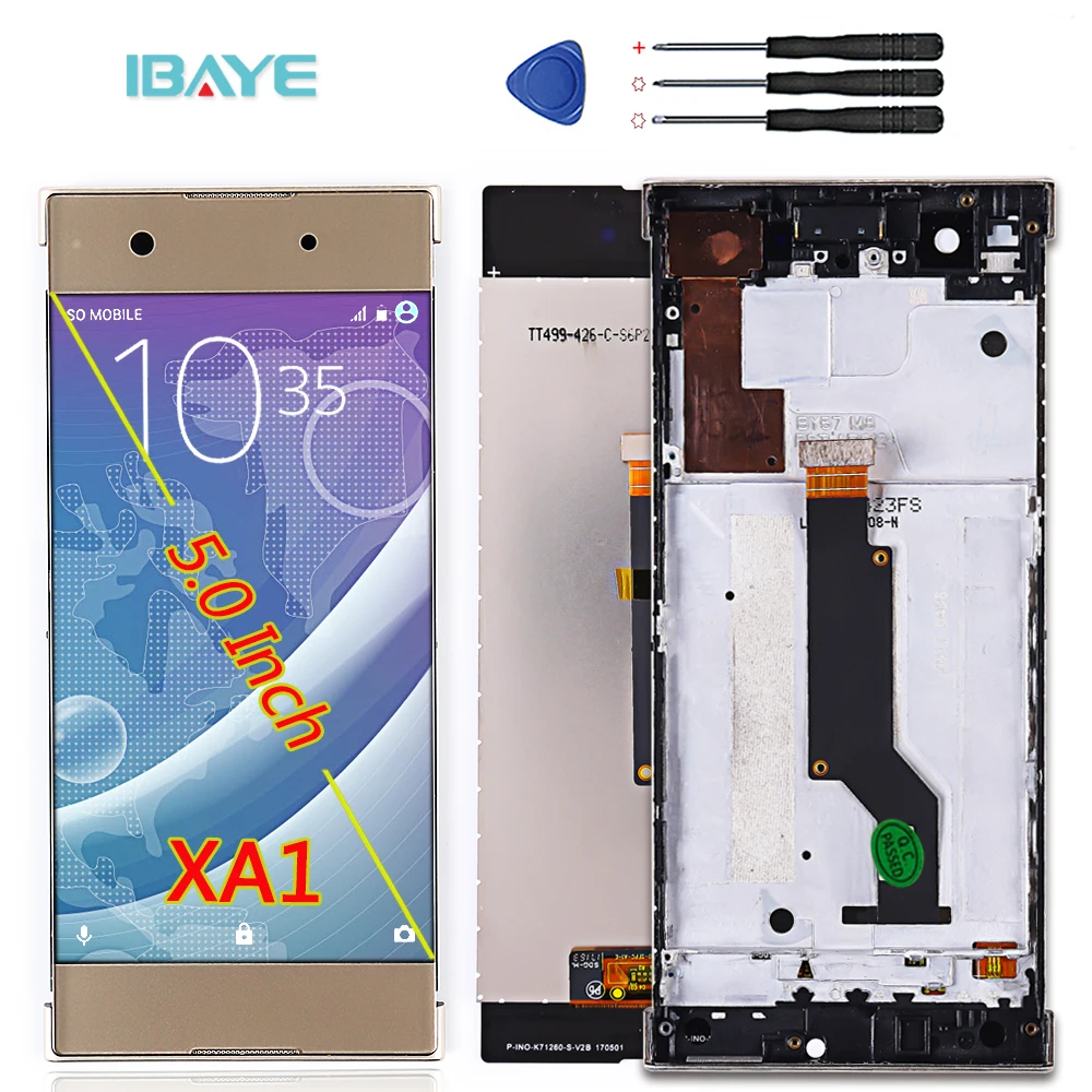 Для Sony Xperia xa1 XA 1 G3116 G3121 G3123 G3125 G3112 5 0 дюймовый ЖК дисплей дигитайзер сборка