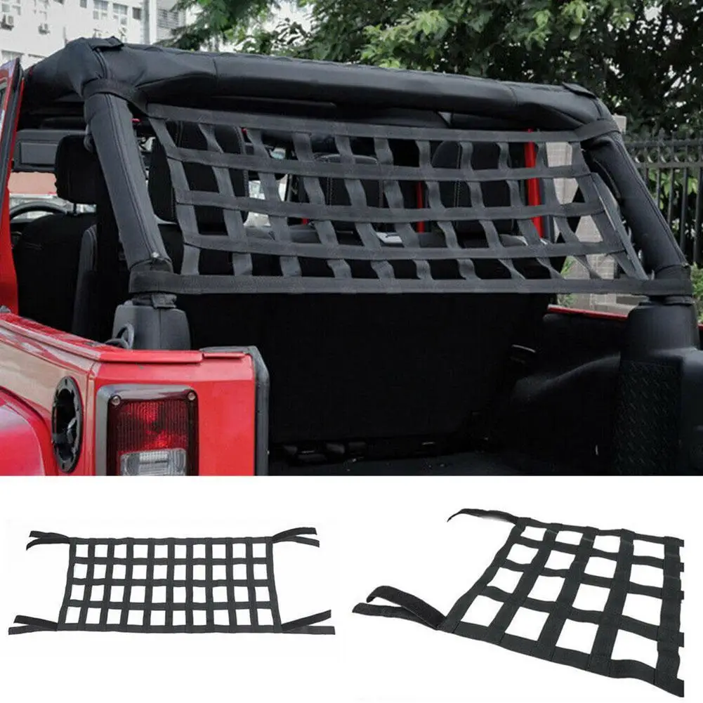 Черный тяжелых грузов сетчатая Крышка для Jeep Wrangler крышка верхней крышкой