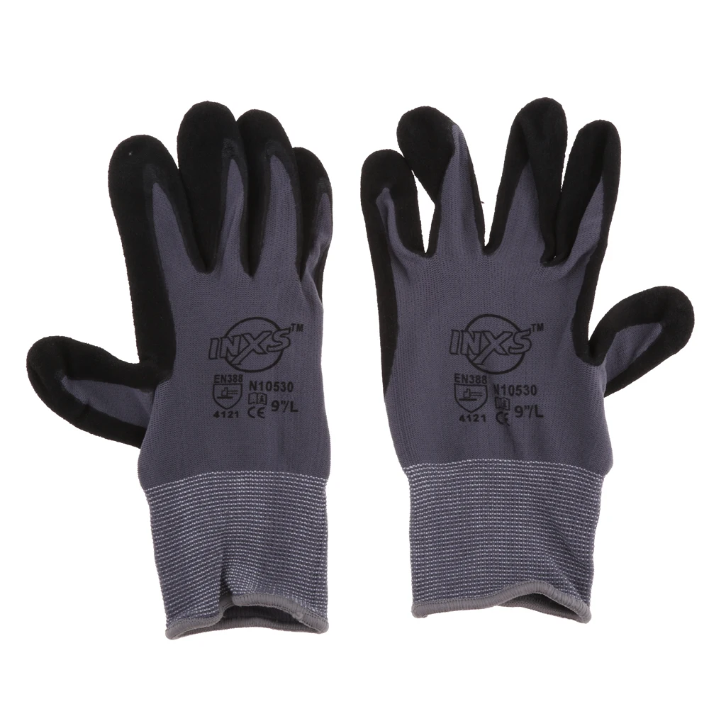 

Перчатки нейлоновые вязаные, бесшовные, с нитриловым покрытием, для работы в саду, дышащие, маслостойкие, износостойкие