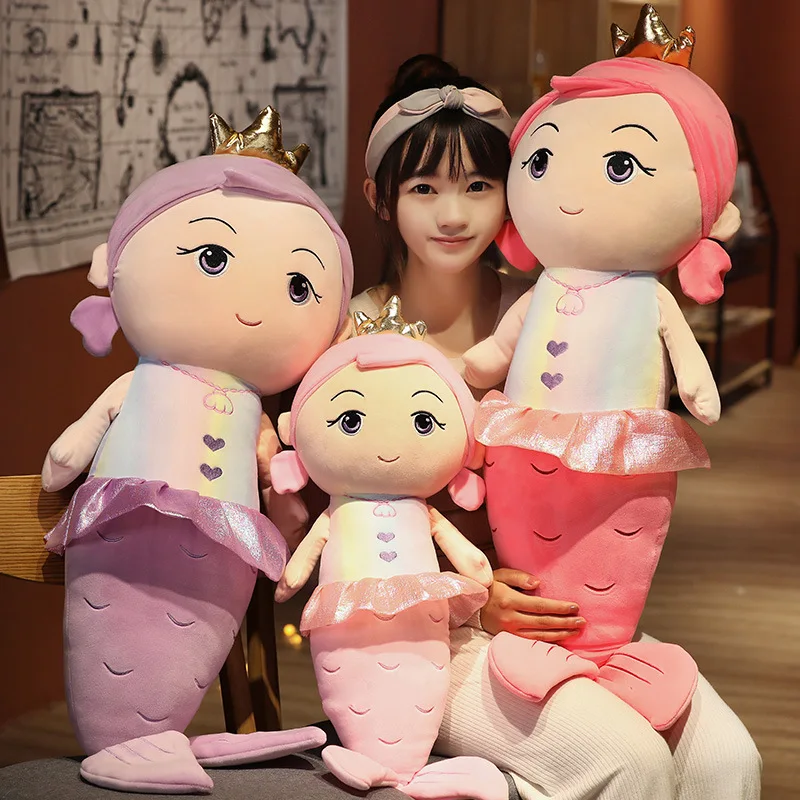 

Kawaii Mermaid Plush Dolls Cartoon Animal Plush Toys Cute Pillow Child Sleep Comfort Toy Room Decor Doll Birthday Gift for Girls