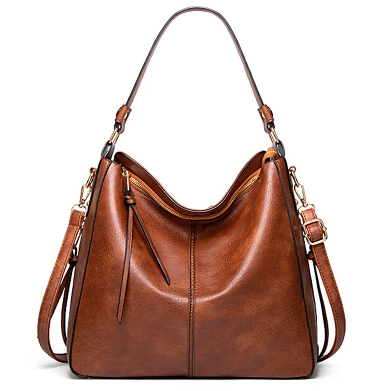 Роскошные дизайнерские женские сумки на плечо брендовые кожаные вместительные