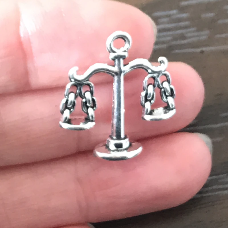 20 шт. сделай сам Баланс весы подвески из цинкового сплава цинковый сплав чешуя