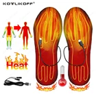KOTLIKOFF унисекс USB стельки для обуви с подогревом для ног, стельки с электрическим подогревом, зимние сапоги, теплые носки для ног, теплые стельки