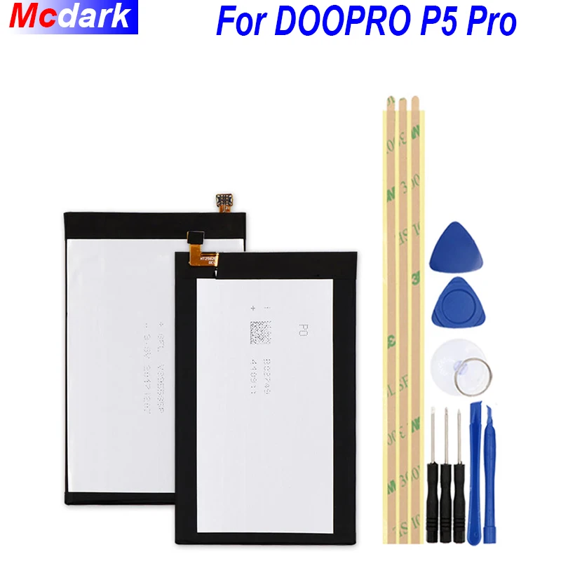 Mcdark 3300mAh батарея для DOOPRO P5 Pro Batterie аккумуляторная AKKU ACCU PIL мобильный телефон +