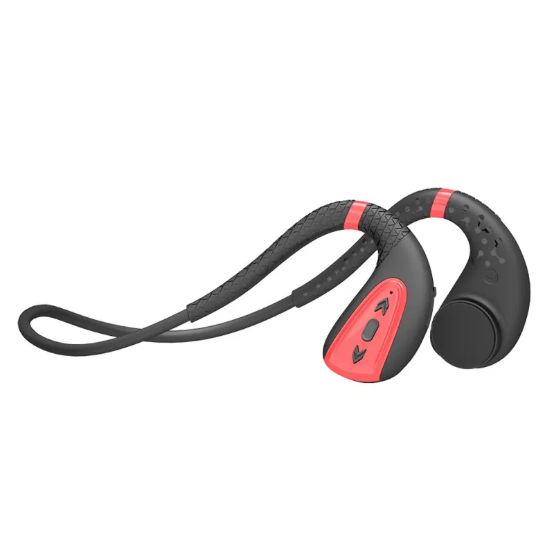 Красный Тонкий дизайн наушники Bluetooth 5,0 наушники костной проводимости Водонепроницаемый IPX8 8 Гб памяти хранения беспроводные наушники - Цвет: Красный