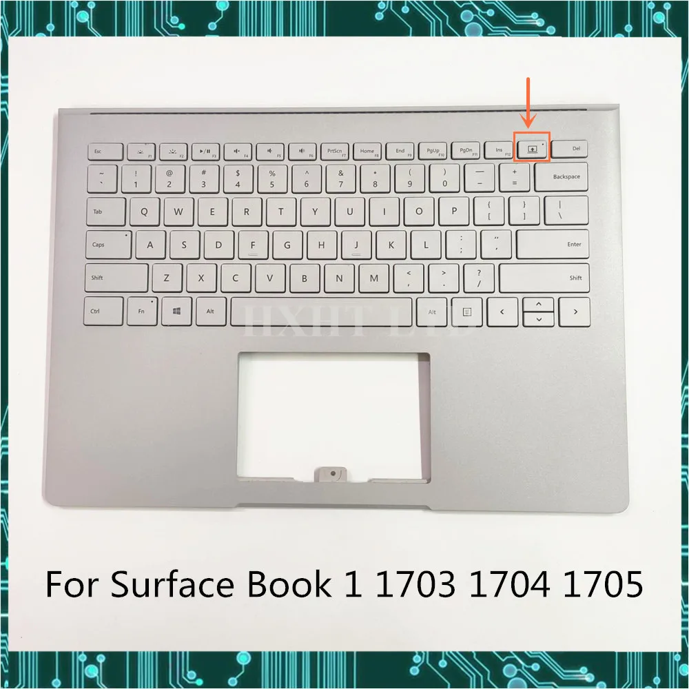 Оригинальный б/у ремонт для Surface Book 1 1st 1703 1704 1705 клавиатура ноутбука сша с верхним