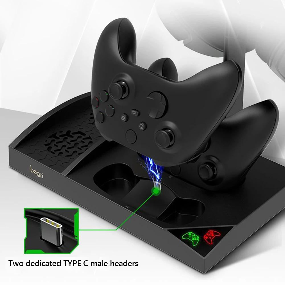 

Vertical Stand Charging Heat Sink Cooling Fan for Xbox Series S Gamepad Controller Charging Dock Headset Storage Hanger