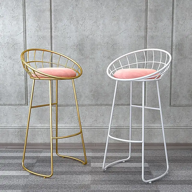 Nordic Досуг чистый красный высокий табурет дома современный минималист светильник