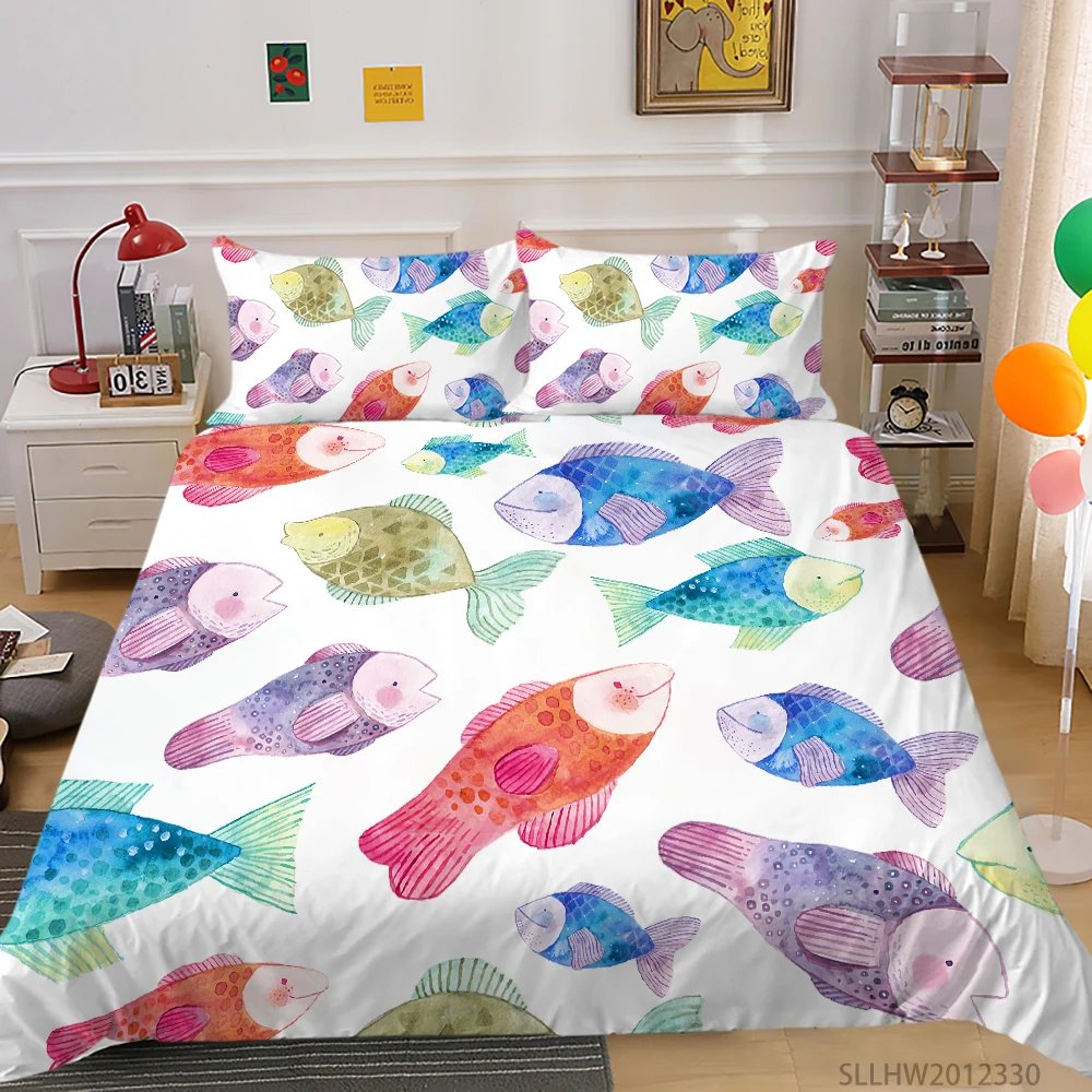 

3D Bedding Set King Size Duvet Cover Set Modern Home Bed Set Pillowcase Bedroom Decoration Girls Kids Adult 2/3 Pcs Dropship
