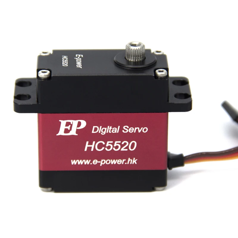 

20kg D5520 HC5520 CNC Full Metal Shell Stainless Steel Gear Servo for 1:8/1:10 Climbing Car Fixed Wing Gear Servo