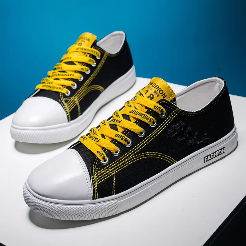 Кеды мужские с вулканизированной подошвой дышащие кроссовки на шнуровке