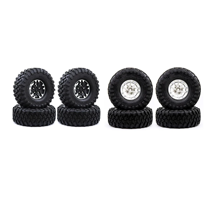 4 шт. 1 9 Beadlock Обода Колеса резиновый Набор шин для 1/10 RC Гусеничный Traxxas TRX4 TRX6 Axial SCX10
