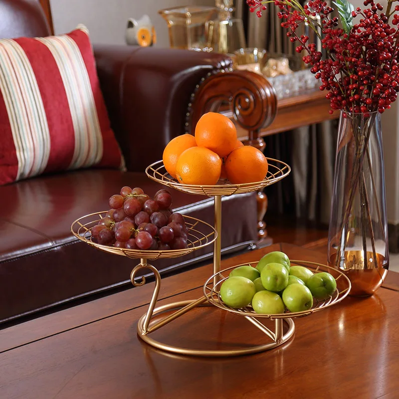 Домашнее креативное Двухслойное блюдо для фруктов тарелка закусок