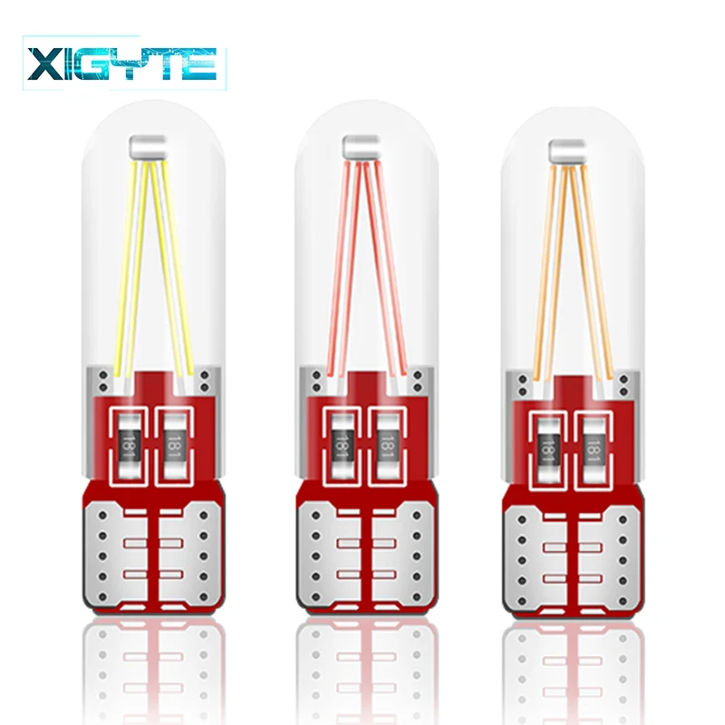 2019 новые W5W led T10 cob стекло автомобиля светильник со светодиодными нитями Авто