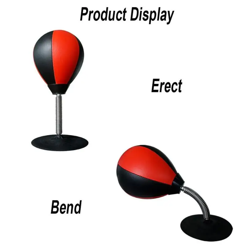 Desktop PU Punching Speed Ball Table Top Boxing Bag Stress Relief Boxing Tool Household Desktop Decompression Accessories