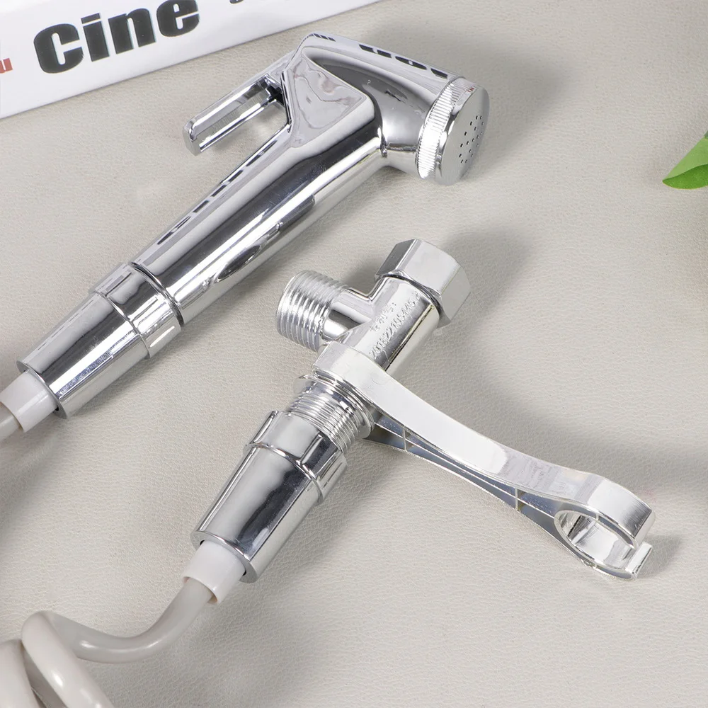 

1PC ABS Female Bidet Pressure Boost Washing Toilet Hand-held Spray Head Electroplated Bidets