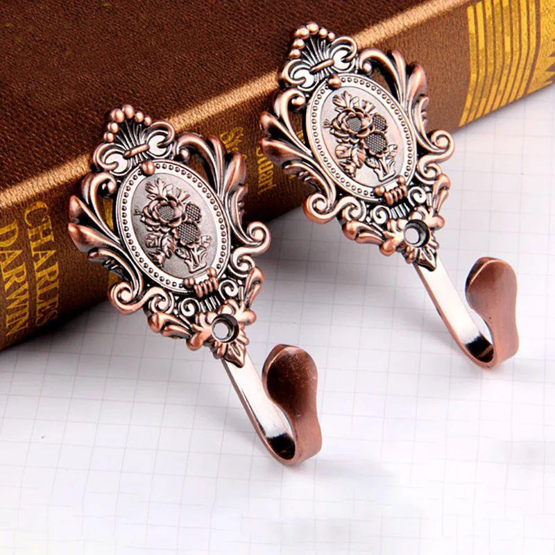 

High-grade Retro Style Hook Zinc Alloy Material Plating Rust Proofing Perforating Installation 1pc