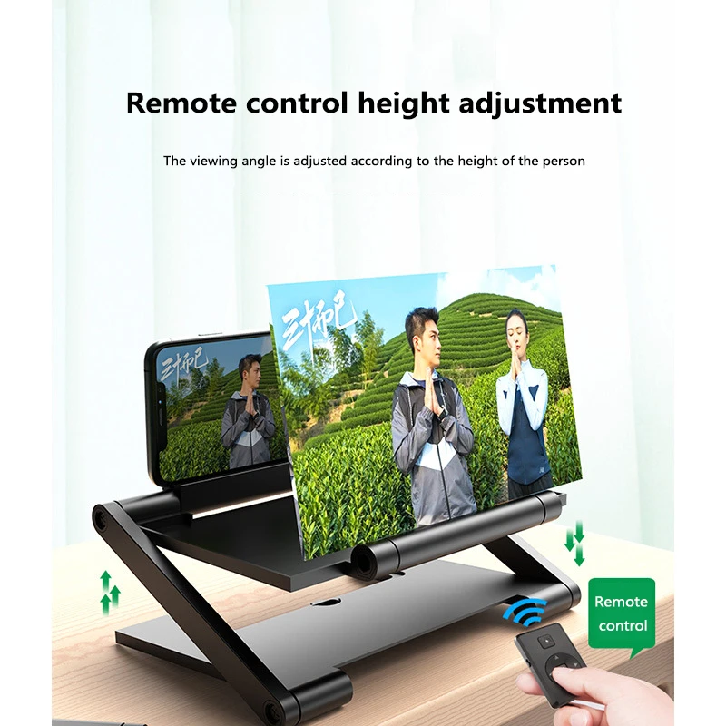2021 new mobile phone screen magnifier 3d enlarger magnifying video amplifier projector bracket desktop holder stand for phone free global shipping