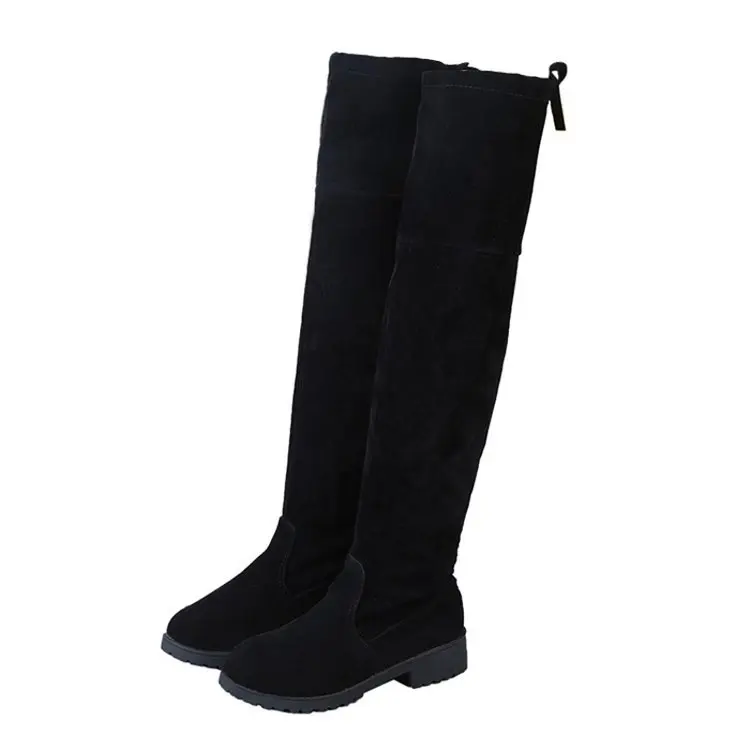 

Big size boots children's new autumn and winter over knee boots women's suede high heel women's shoes show thin women's boots