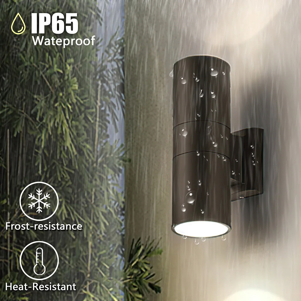 

High Power 30w Led Lawn Ligh Aluminum Garden Light Black Housing High Effect Landscape Light Outdoor Waterproof Cylindrical Lamp