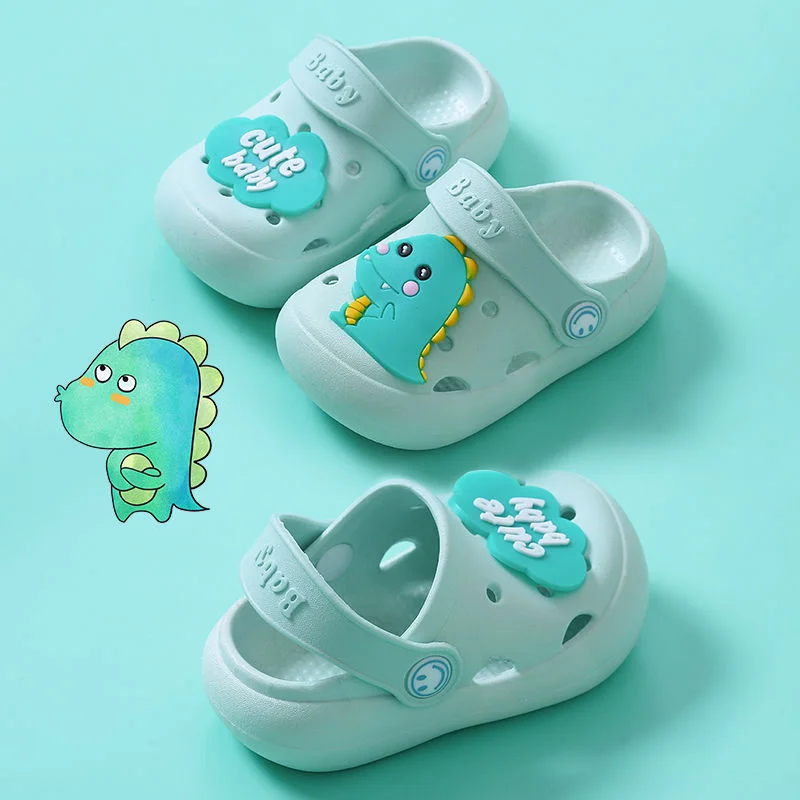

Children's Slippers Boys' Indoor Antiskid Household Cute Cartoon Girls' Soft Bottom Children's Baotou Sandals platforms