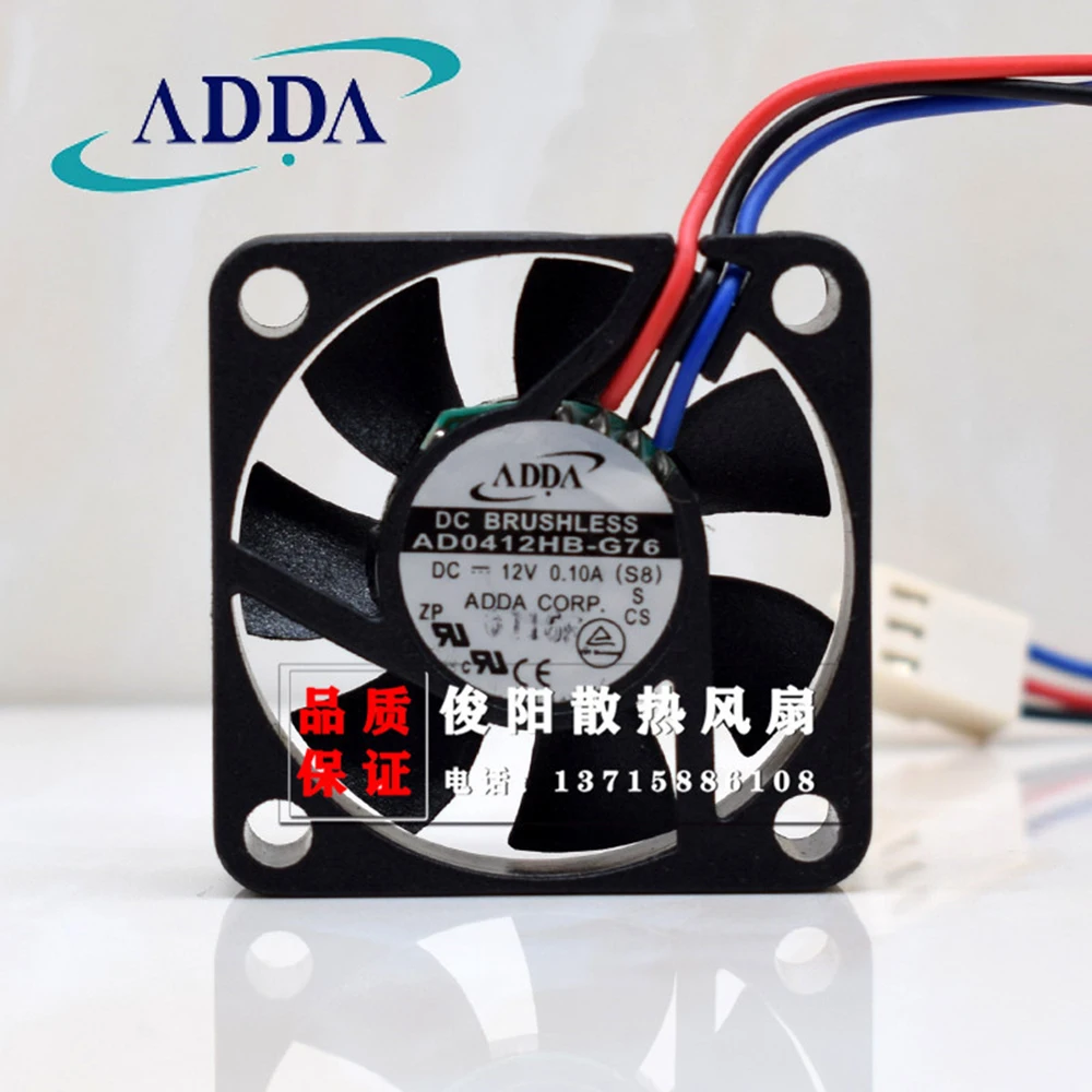 

Оригинал для ADDA AD0412HB-G76 40*40*10 мм 4 см 4010 12 В а 3-проводной охлаждающий вентилятор
