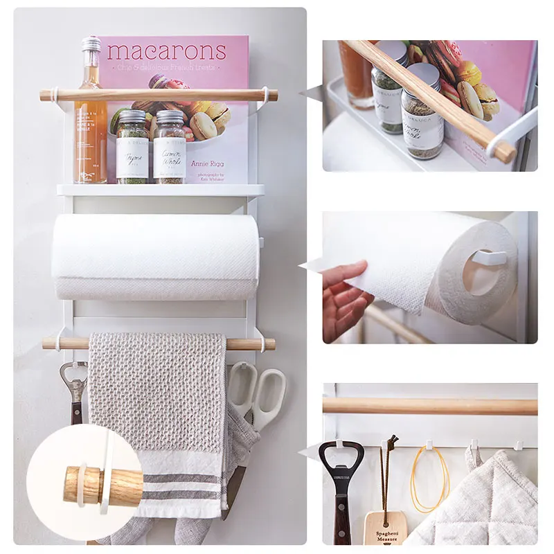 Магнитный Кухонный органайзер магнитный держатель для бумажных полотенец