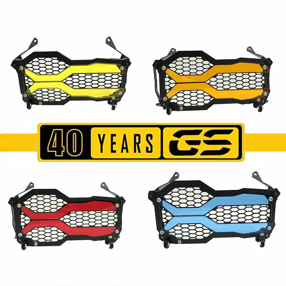 

For BMW R1250GS Adventure 40th Anniversary Edition 1250 GS LC ADV NEW Motorcycle Flipable Headlight Protector Grille Guard Cover