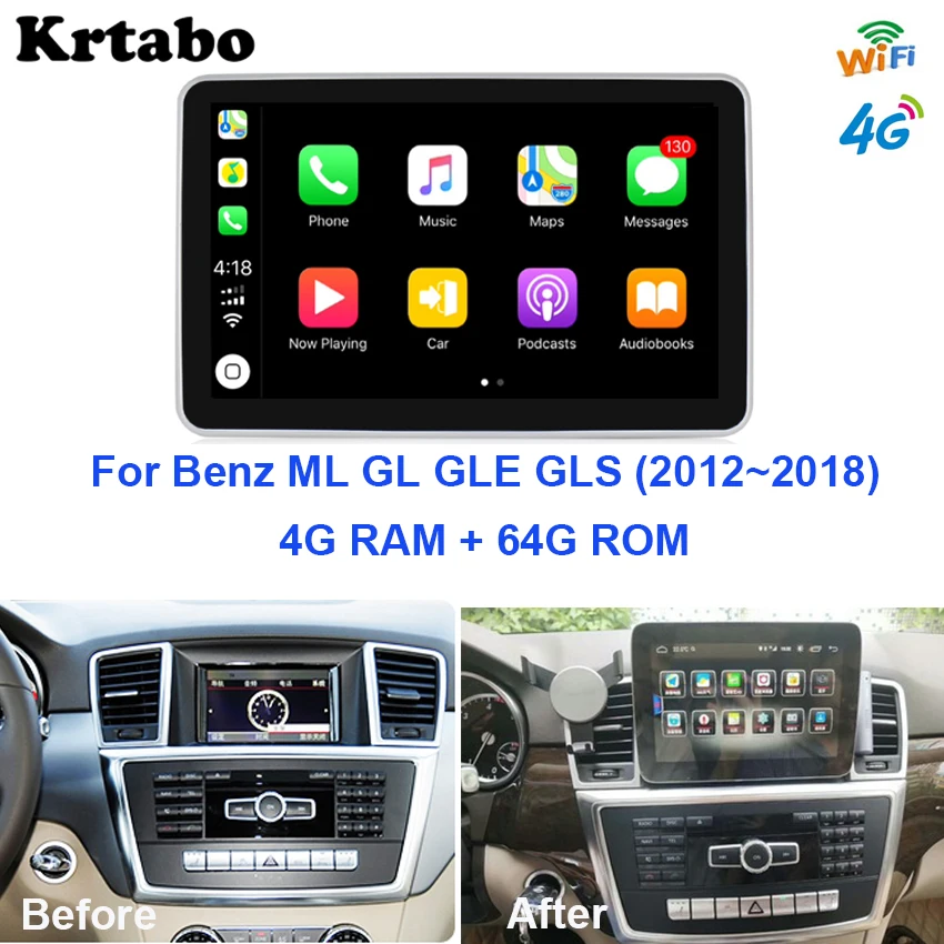 Автомобильный мультимедийный плеер для Mercedes Benz ML GL W166 GLE GLS 2012 2016 8 дюймовый