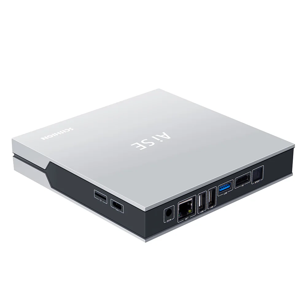 4k VP9 Android ТВ коробка SCISHION AI SE Android 8,1 RK3399 ТВ коробка 4 Гб 64 ГБ для Google tv пульт HDMI2.0 с ИК-пультом дистанционного управления