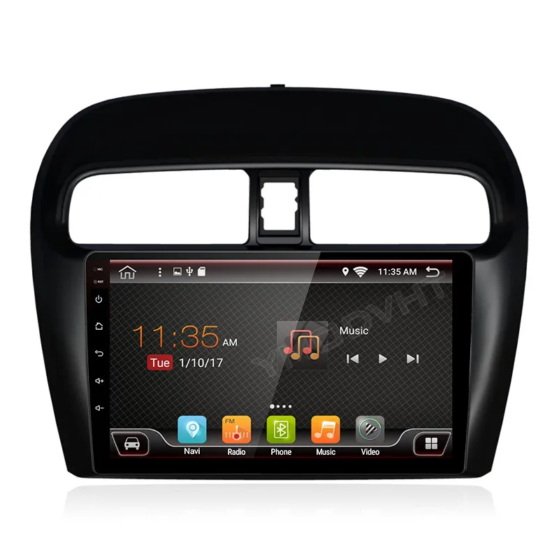 YMODVHT 2.5D 9 дюймов 4 Гб + 64 ГБ Android 0 Автомобильный DVD Радио для Mitsubishi Mirage/Attrage 2012 до 2017 2018