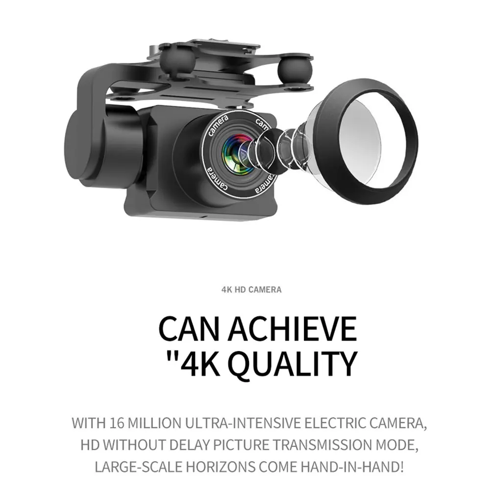 H12 RC Drone 4K High Definition Aerial Photography UAV Quadcopter ESC Camera Long Battery Life Remote Control Aircraft Model | Игрушки и