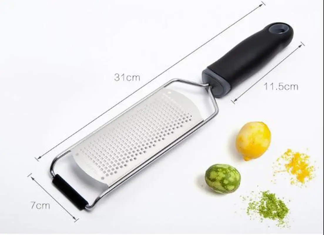 Терка для сыра, Zester Microplane, лимонный Zester для цитрусовых, твердый имбирь, корица, мускатный орех, шоколад, овощи и пряности для кухни