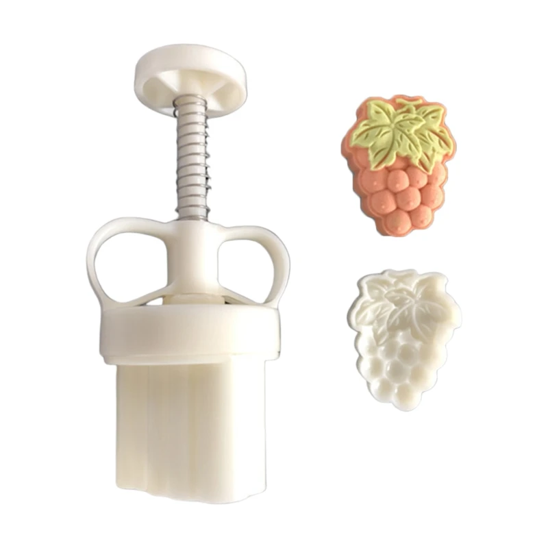 

Moon Cake Molds Grapes Shaped Design Hand Pressure Fondant Decoration Cookie Cutter for Baking DIY Cookie Baking Gadgets N1HA
