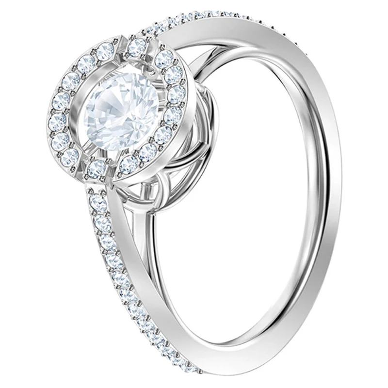 

SWA 2020 High-quality New Sparkling Dance Round Women's Suit Jewellery, Exquisite Round Jumping Crystals For Girlfriend Gifts