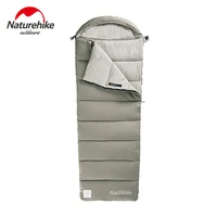 naturehike envelope hooded sleeping bag splicing double person tent camping portable ultralight washed cotton sleeping bag