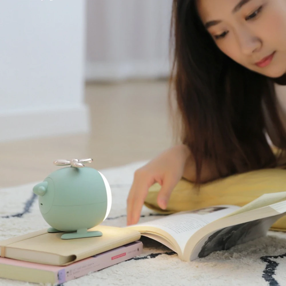 Настольная лампа для вертолета ночник со светодиодным винтом приглушаемый