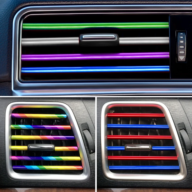 

Полоски для формования салона автомобиля, декоративная линия для вентиляционных отверстий для Mitsubishi Asx Lancer 10 Outlander Pajero Sport Carisma Galant Grandis