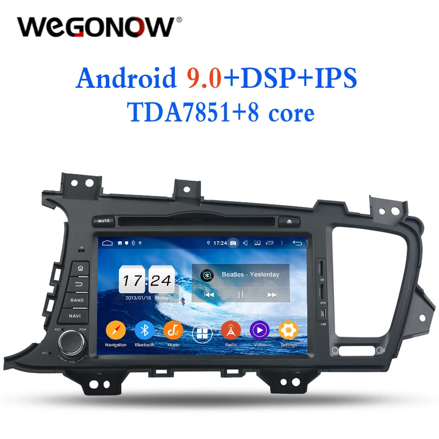 IPS HD TDA7851 Android 9 0 для kia K5 OPTIMA 2011 2014 8 ядерный 4 Гб ОЗУ 32 ПЗУ автомобильный DVD плеер RDS