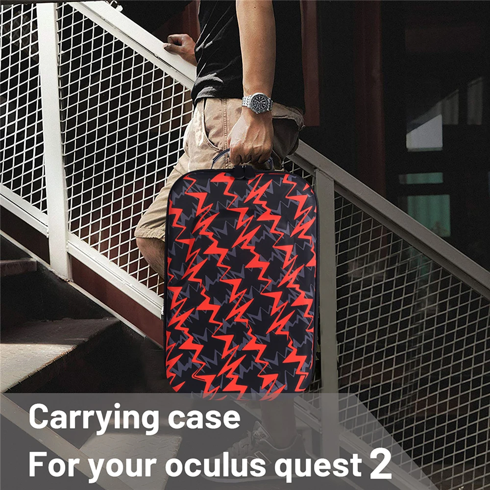 

VR Glasses Lens Protection Pad Storage Bag Travel Shoulder Bag Carrying Case For Oculus Quest / Quest 2 VR Headset Accessories