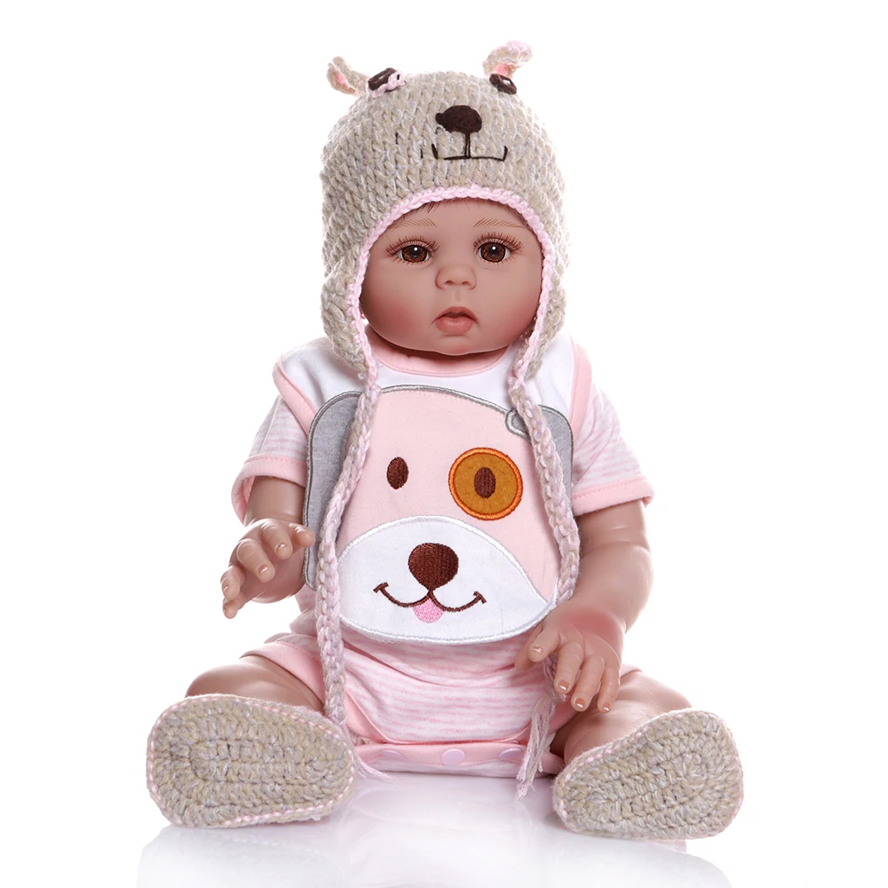 Decdeal Reborn Baby Doll 19 дюймов силиконовый Полный Корпус для малышей сопровождение куклы
