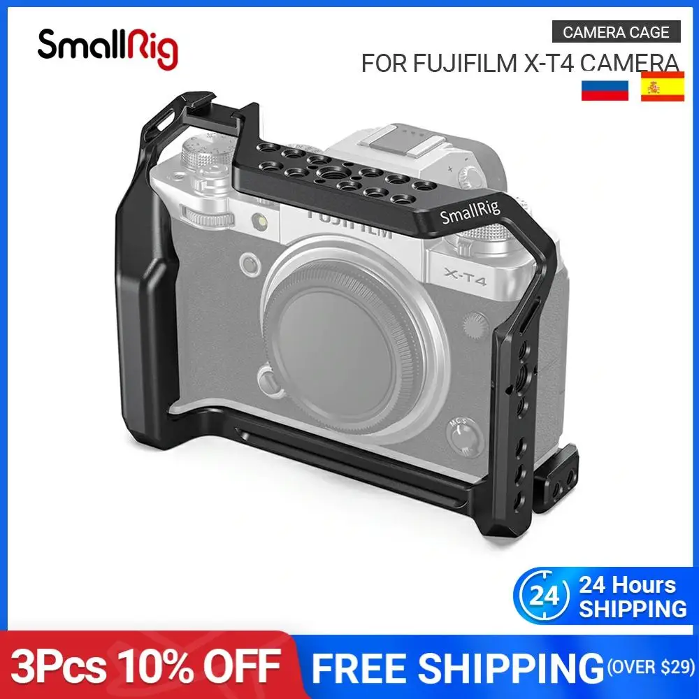 

SmallRig X-T4 Form Fitting Dlsr Cage for FUJIFILM X-T4 Camera Cage Video Shooting Cage Kit With Cold Shoe & NATO Rail- 2808
