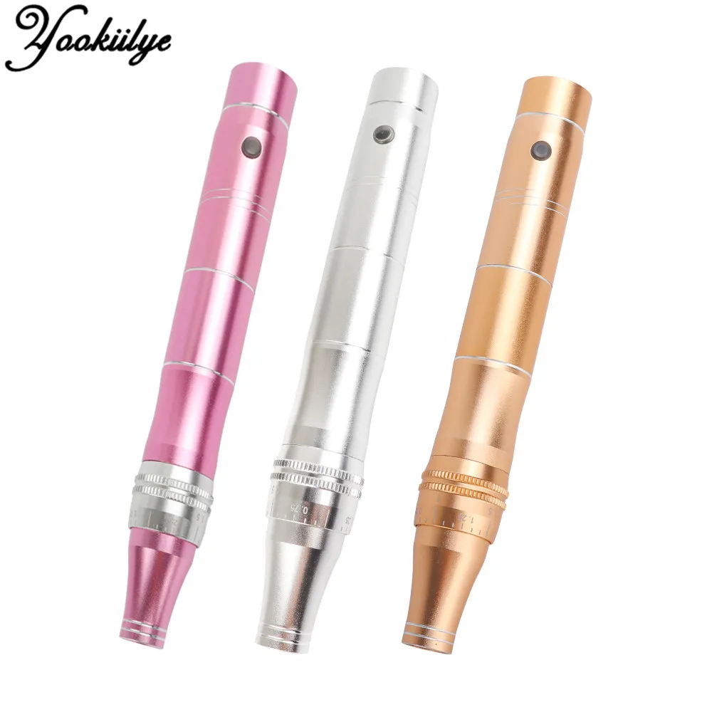 Дерма Ручка микро крошечные иглы стимулируют подтяжки кожи удаление морщин