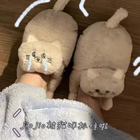 Hug Cat Women Slippers With Unique Design for Winter Female Indoor Floor Kawaii Shoes Slippers Fun Cute Cat Girls Gift Slippers