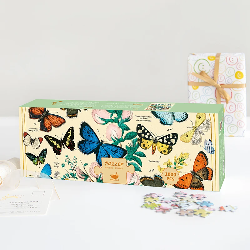 

Puzzle 1000 Pieces Jigsaw Kids Educational Toys Butterfly Vintage Scenes Puzzles Landscape Adults Juguetes Toys BC50PT