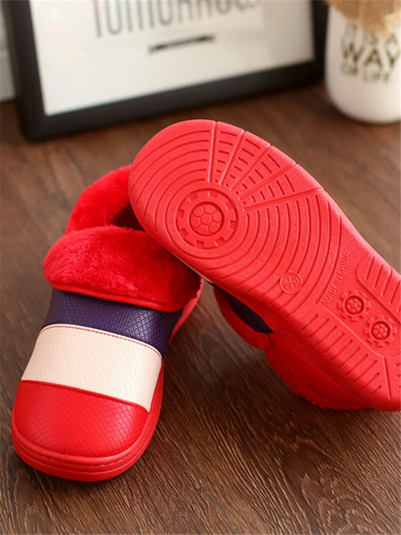 Домашние тапочки мужские зимние хлопковые мешочек с плоским дном теплой